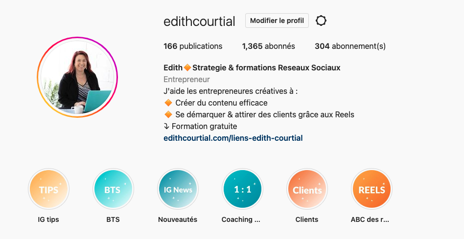 compte professionnel Instagram